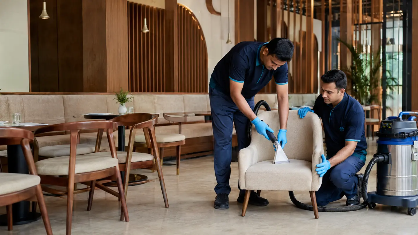 Photorealistic Indian property-care scene for How to Protect Sofa and Chair Upholstery Every Day