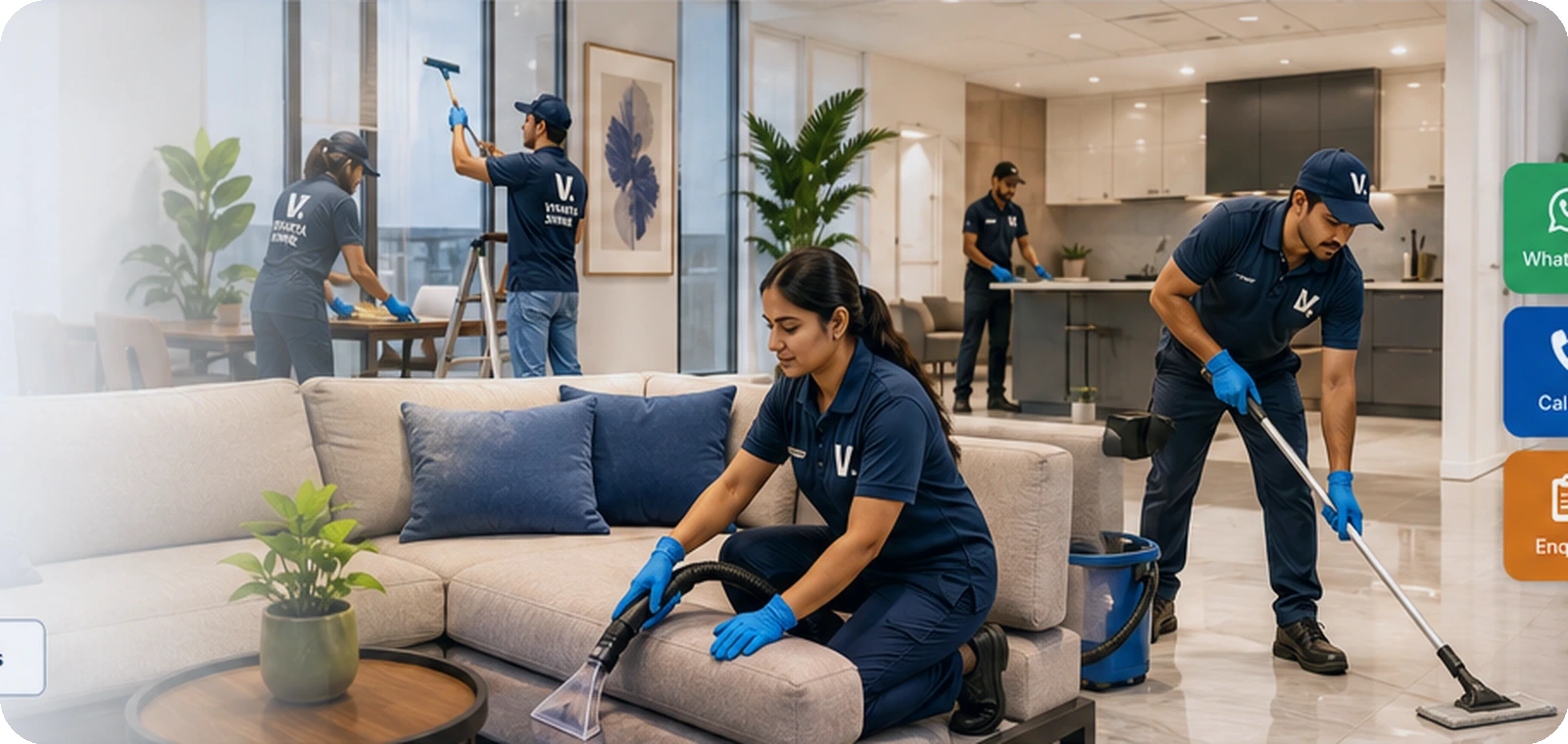 Retail & Showrooms cleaning services