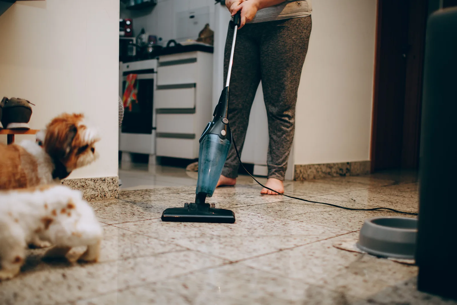 Hard-floor cleaning